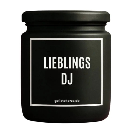 Duftkerze „Lieblings DJ“ – Geschenk für den DJ