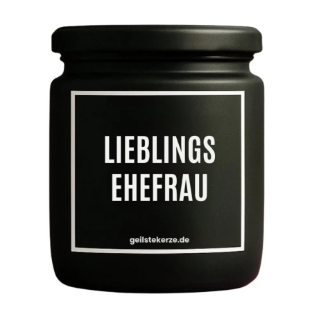 Duftkerze „Lieblingsehefrau“ – Geschenk für die Ehefrau