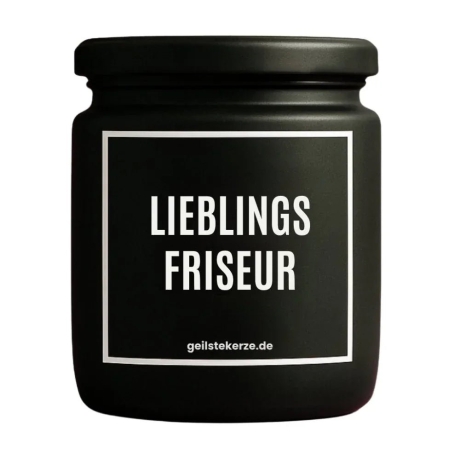 Duftkerze „Lieblingsfriseur“ – Dankeschön für den Friseur