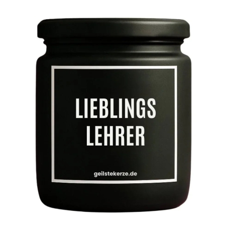 Duftkerze „Lieblingslehrer“ – Geschenk für den Lehrer