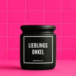 Duftkerze „Lieblingsonkel“ – Geschenk für den Onkel