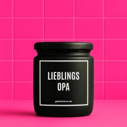 Duftkerze „Lieblingsopa“ – Geschenk für den Opa