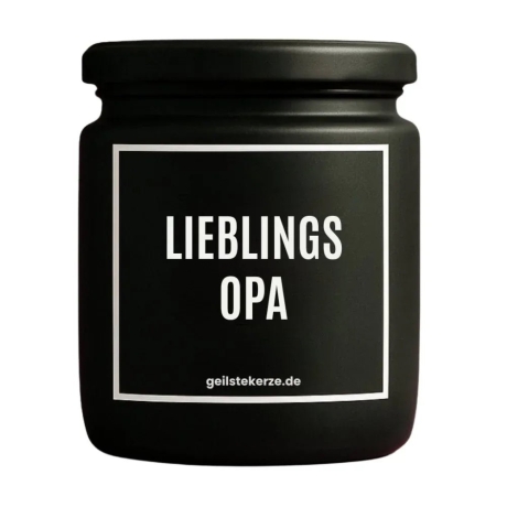 Duftkerze „Lieblingsopa“ – Geschenk für den Opa