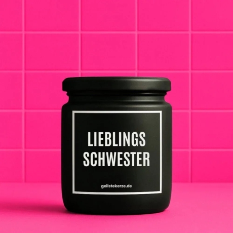 Duftkerze „Lieblingsschwester“ – Geschenk Schwester