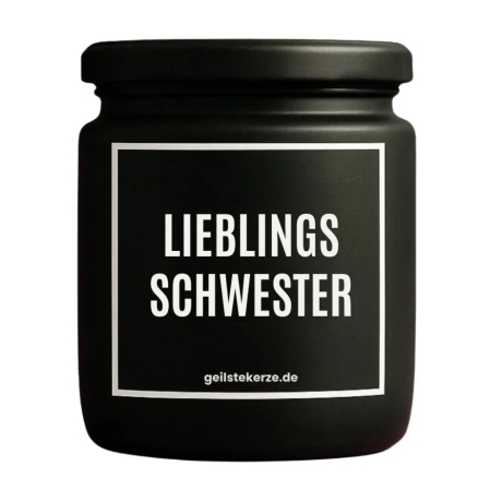 Duftkerze „Lieblingsschwester“ – Geschenk Schwester