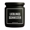 Duftkerze „Lieblingsschwester“ – Geschenk Schwester