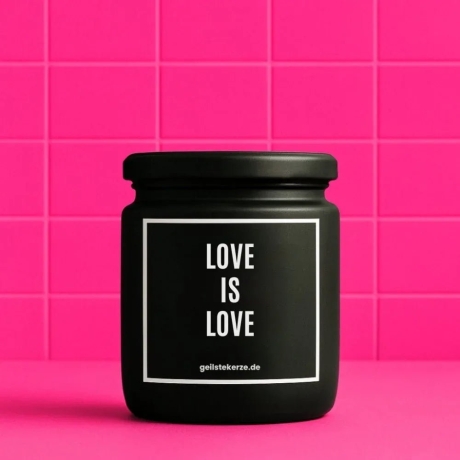 Duftkerze „Love Is Love“ – Geschenk für den Lieblingsmenschen