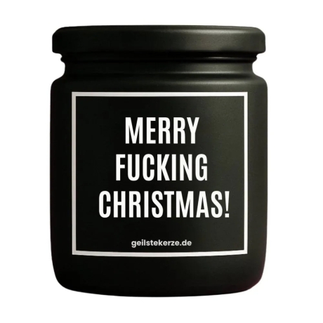 Duftkerze „Merry Fucking Christmas!“
