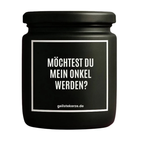 Duftkerze „MÖCHTEST DU MEIN ONKEL WERDEN?“