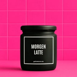 Duftkerze „Morgen Latte“ – Geschenk für den Feierabend