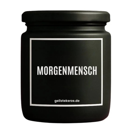 Duftkerze „Morgenmensch“ – Wichtelgeschenk Kollegin