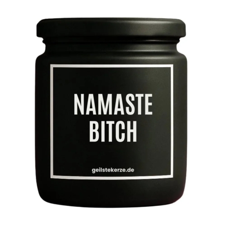 Duftkerze „Namaste Bitch“ – Geschenk zum Geburtstag für Frauen