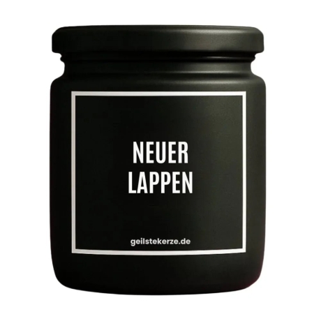 Duftkerze „Neuer Lappen“ – Mitbringsel für die Freundin