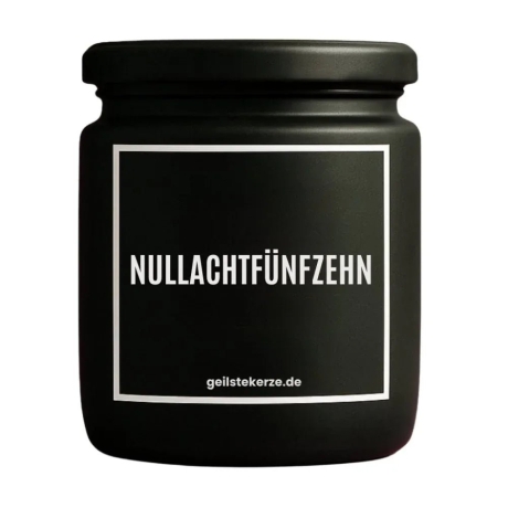 Duftkerze „Nullachtfünfzehn“ – Geschenk zum Geburtstag für Frauen
