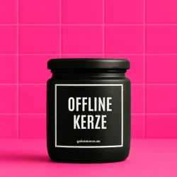 Duftkerze „Offline Kerze“ – Geschenk Kollegin