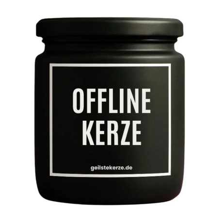 Duftkerze „Offline Kerze“ – Geschenk Kollegin