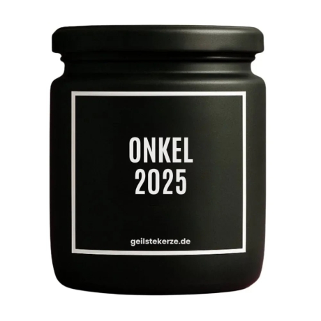 Duftkerze „Onkel 2025“ – Geschenk für den Onkel