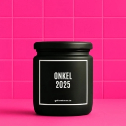 Duftkerze „Onkel 2025“ – Geschenk für den Onkel
