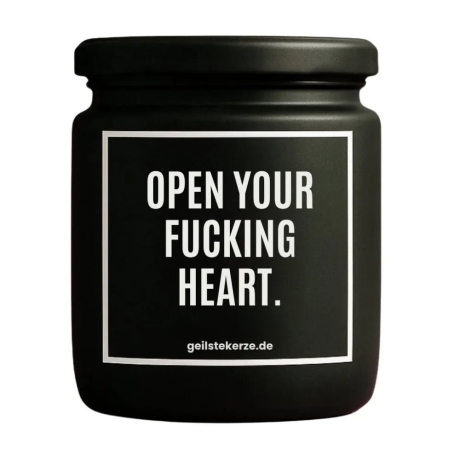 Duftkerze „OPEN YOUR FUCKING HEART.“