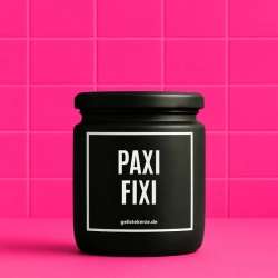 Duftkerze „Paxi Fixi“ – lustiges Geschenk fürs Team