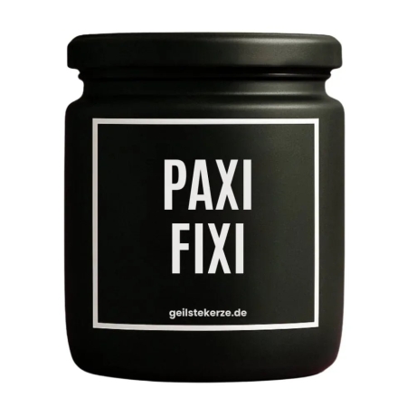 Duftkerze „Paxi Fixi“ – lustiges Geschenk fürs Team