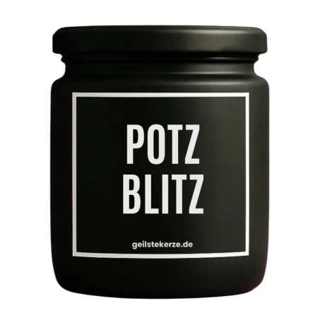 Duftkerze „Potzblitz“ – Geburtstagsgeschenk beste Freundin