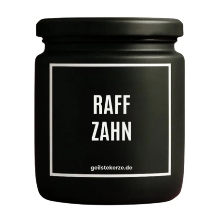 Duftkerze „Raffzahn“ – Geschenk zum Geburtstag für Frauen