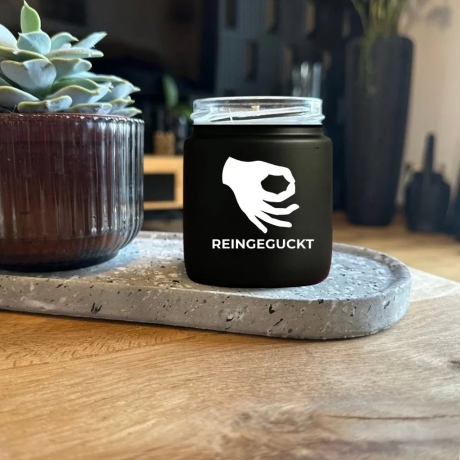 Duftkerze „Reingeguckt“ – Geburtstagsgeschenk beste Freundin