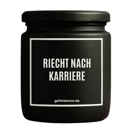 Duftkerze „Riecht Nach Karriere“ – Wichtelgeschenk Kollegin