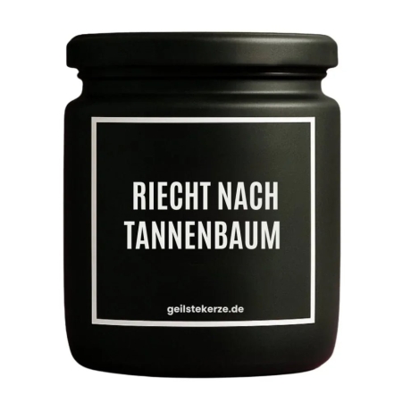 Duftkerze „Riecht Nach Tannenbaum“