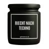 Duftkerze „Riecht Nach Techno“ – Geschenk für Technofans