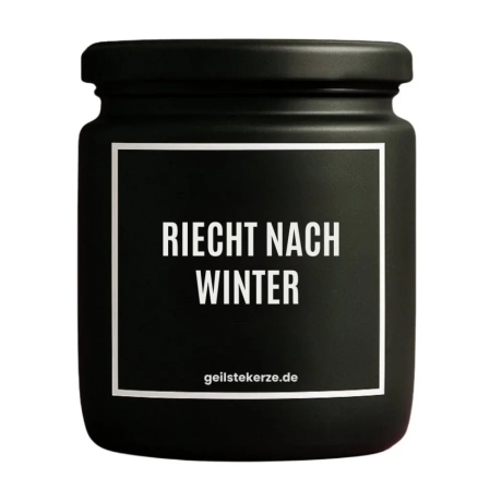 Duftkerze „Riecht Nach Winter“ – Geschenk Kollegin