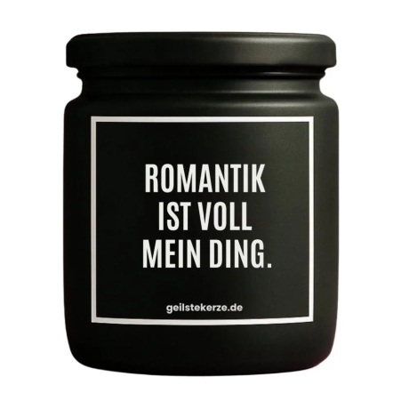Duftkerze „ROMANTIK IST VOLL MEIN DING.“