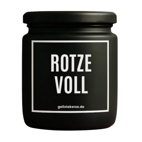 Duftkerze „Rotze Voll“ – Geschenk für die Freundin