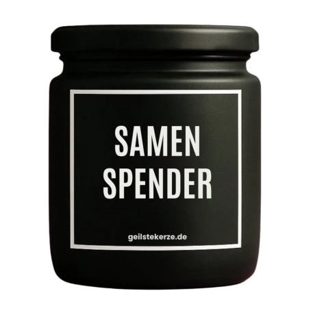 Duftkerze „Samenspender“ – kleines Geschenk für Frauen