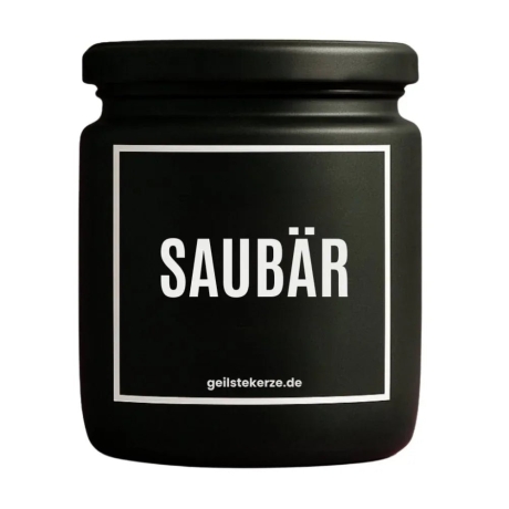 Duftkerze „Saubär“ – Aufmunterung Geschenk