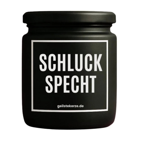 Duftkerze „Schluckspecht“ – Geschenk zum Geburtstag für Frauen
