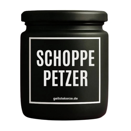 Duftkerze „Schoppepetzer“ – Geschenk für Genießer