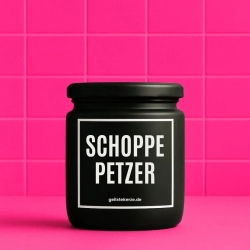 Duftkerze „Schoppepetzer“ – Geschenk für Genießer