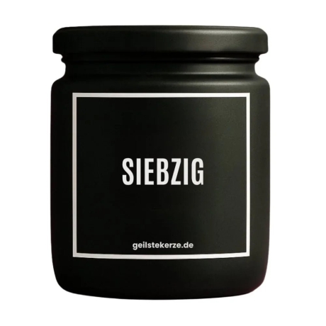 Duftkerze zum 70. Geburtstag – Geschenk mit Spruch