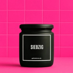 Duftkerze zum 70. Geburtstag – Geschenk mit Spruch