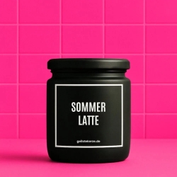 Duftkerze „Sommer Latte“ – Geschenk für Genießer