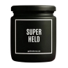 Duftkerze „Superheld“ – Geschenk zum Geburtstag für Frauen