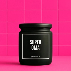 Duftkerze „Superoma“ – Geschenk für Mama