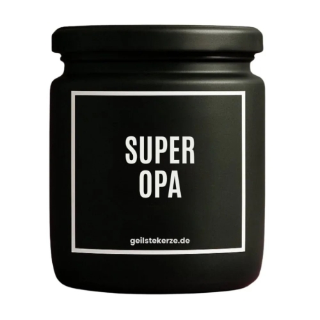 Duftkerze „Superopa“ – Geschenk für die Familie