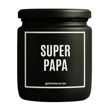 Duftkerze „Superpapa“ – Geschenk Muttertag