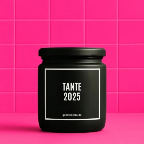 Duftkerze „Tante 2025“ – Geschenk für die Tante