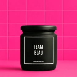 Duftkerze „Team Blau“ – Dankeschön Geschenk