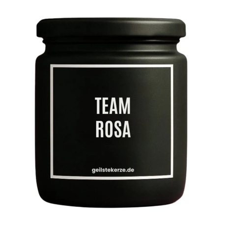 Duftkerze „Team Rosa“ – lustiges Geschenk fürs Team
