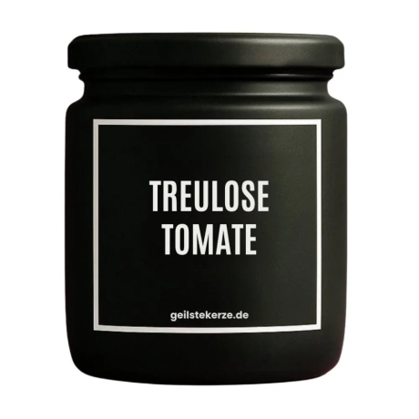 Duftkerze „Treulose Tomate“ – Mitbringsel als Dankeschön